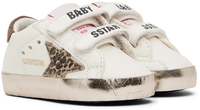 Golden Goose Baby White School Sneakers (GIF00166.F003283.11204)
