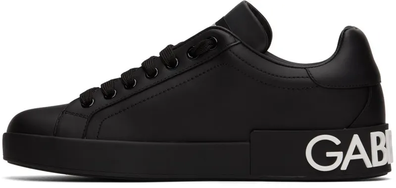 Dolce & Gabbana White & Red Portofino Low-Top Sneakers (CS1772AC330)