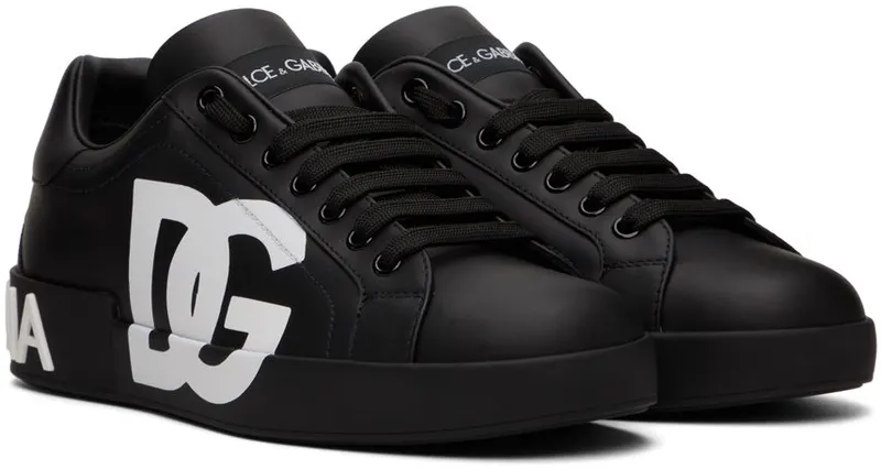 Dolce & Gabbana White & Red Portofino Low-Top Sneakers (CS1772AC330)