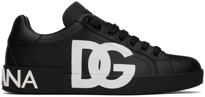 Dolce & Gabbana White & Red Portofino Low-Top Sneakers (CS1772AC330)