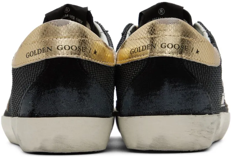 Golden Goose Black Super-Star Low-Top Sneakers (GWF00102.F003177.90329)