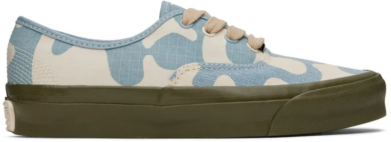 Vans Off-White & Blue OG Style 50 Sneakers (VN0A5FC6BLU1)