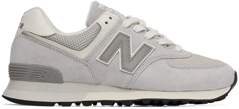 New Balance Gray 574 Sneakers (U574AL2)