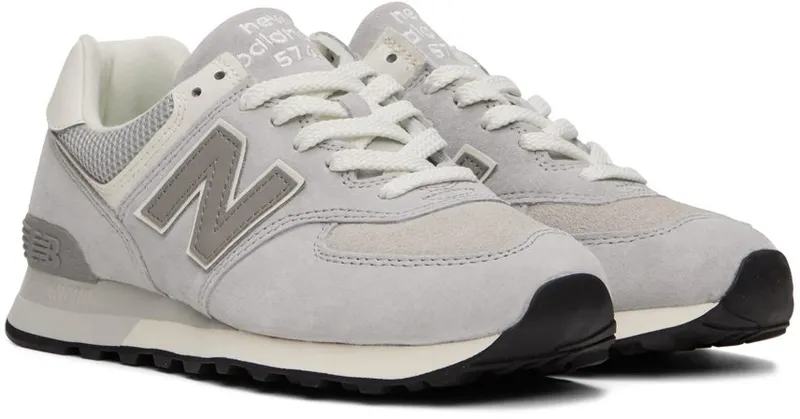 New Balance Gray 574 Sneakers (U574AL2)