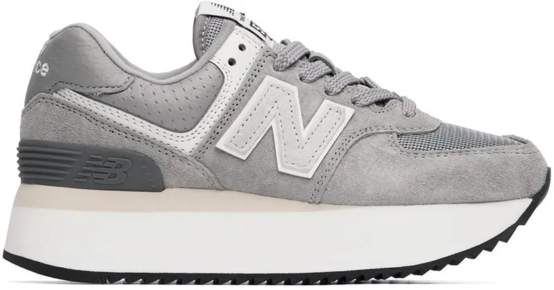New Balance Gray 574+ Sneakers (WL574ZBA)