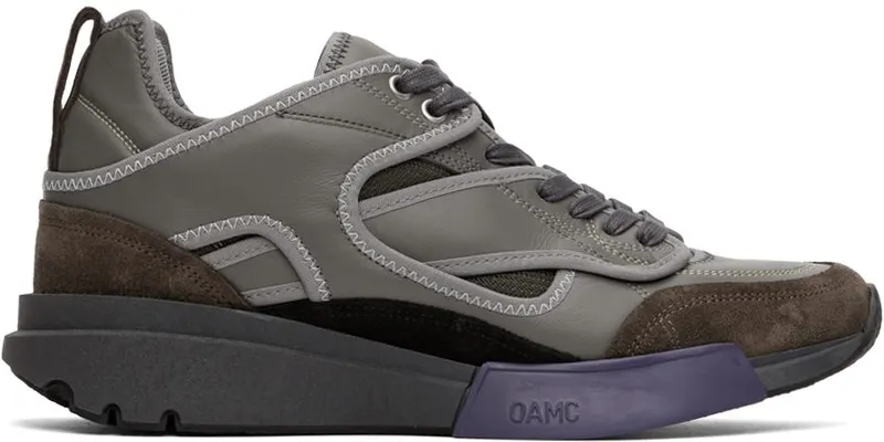 OAMC Gray Aurora Runner Sneakers (22A28OAS02 TOMOA006)