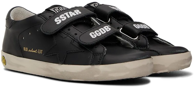 Golden Goose Kids Black Old School Sneakers (GYF00111.F000419.90100)