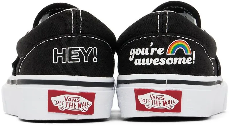 VANS Classic Slip-on Kinderschoenen Zwart (VN000ZBUBLK)