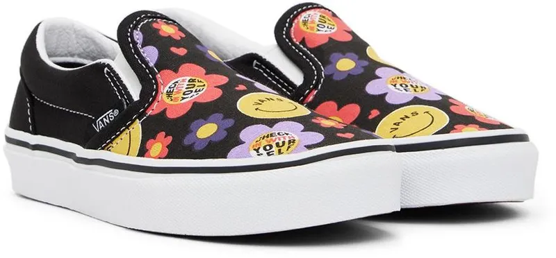 VANS Classic Slip-on Kinderschoenen Zwart (VN000ZBUBLK)