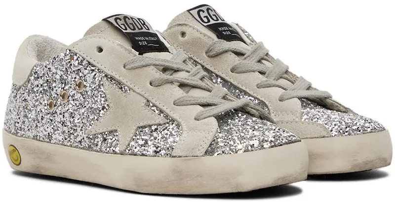 Golden Goose Kids Silver Super-Star Sneakers (GYF00101.F000416.70136)