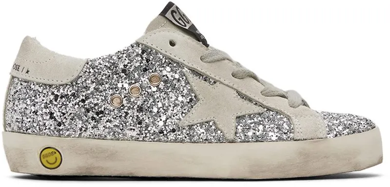 Golden Goose Kids Silver Super-Star Sneakers (GYF00101.F000416.70136)