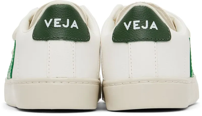 VEJA Kids White & Green Esplar Sneakers (SV0502999C)