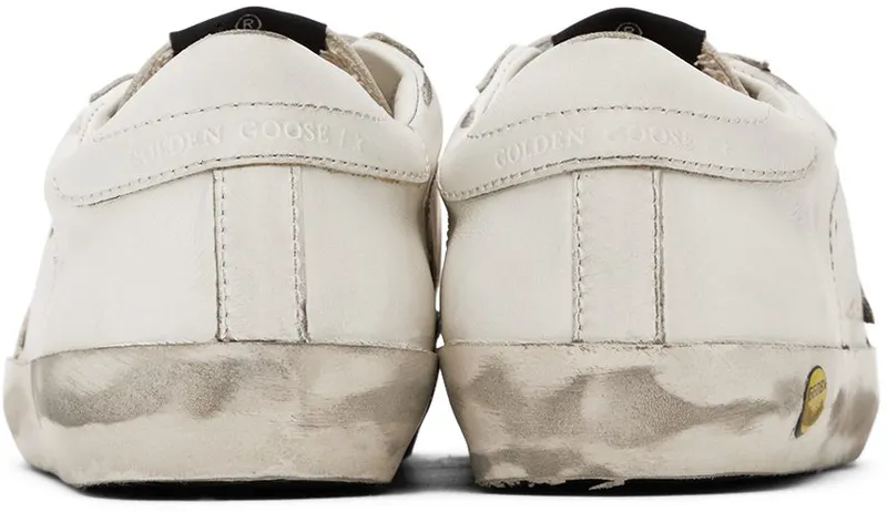 Golden Goose Kids White Old School Velcro Sneakers (GYF00111.F000419.10100)