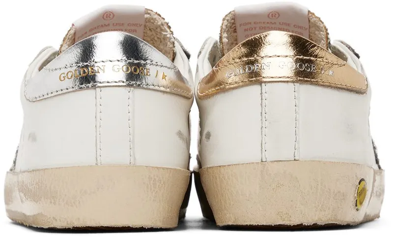 Golden Goose Kids White Super-Star Sneakers (GYF00101.F003318.10358)