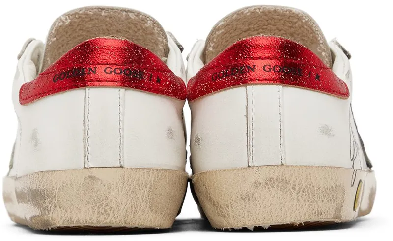Golden Goose Kids White Super-Star Sneakers (GYF00101.F003315.11222)