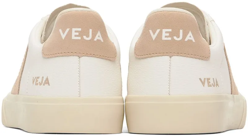 VEJA White & Beige Campo Sneakers (CP0502920)