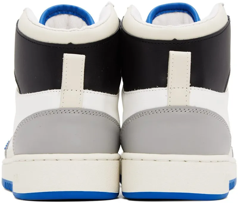 Axel Arigato White & Gray Dice Hi Sneakers (F0003017)
