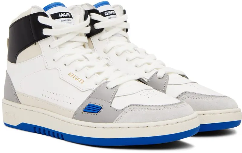 Axel Arigato White & Gray Dice Hi Sneakers (F0003017)