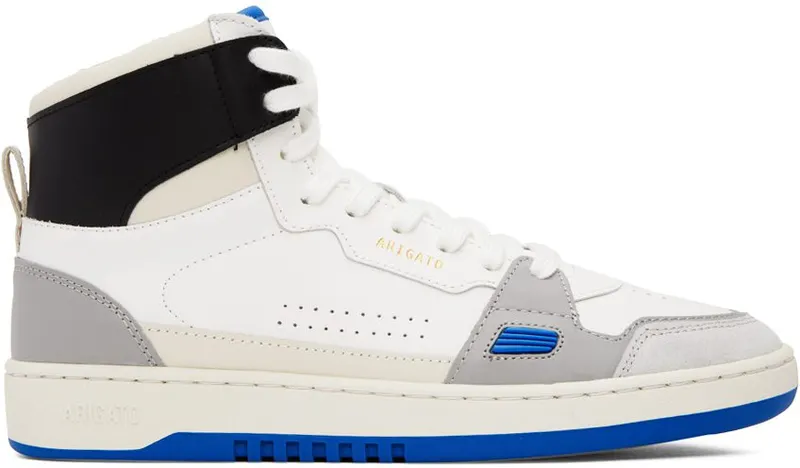 Axel Arigato White & Gray Dice Hi Sneakers (F0003017)