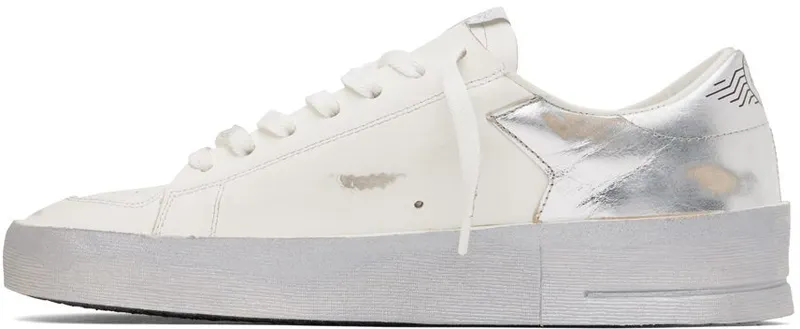 Golden Goose White & Silver Stardan Sneakers (GMF00128.F002187.80185)