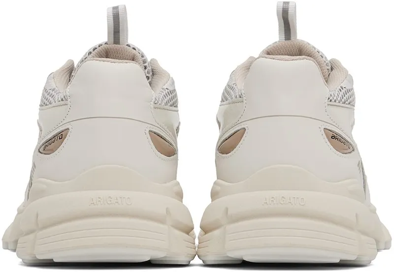 Axel Arigato White & Taupe Marathon Runner Sneakers (F0158042)