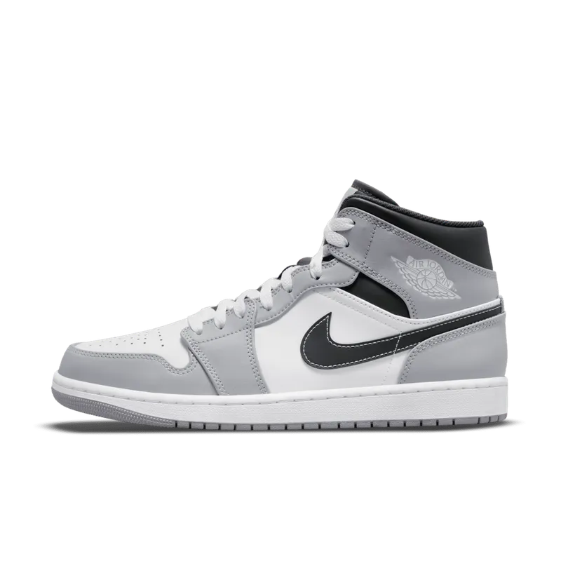 Air Jordan 1 Mid Smoke Grey Black (554724-078)