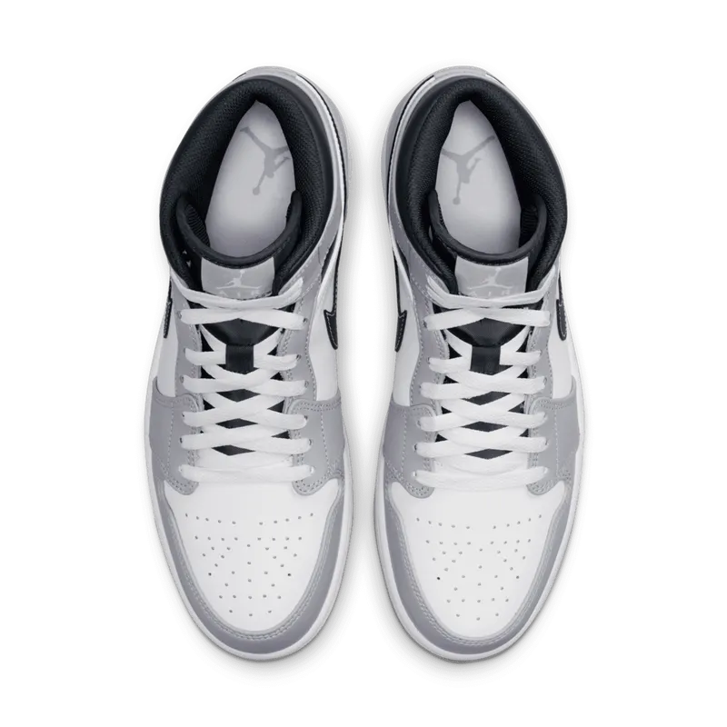 Air Jordan 1 Mid Smoke Grey Black (554724-078)