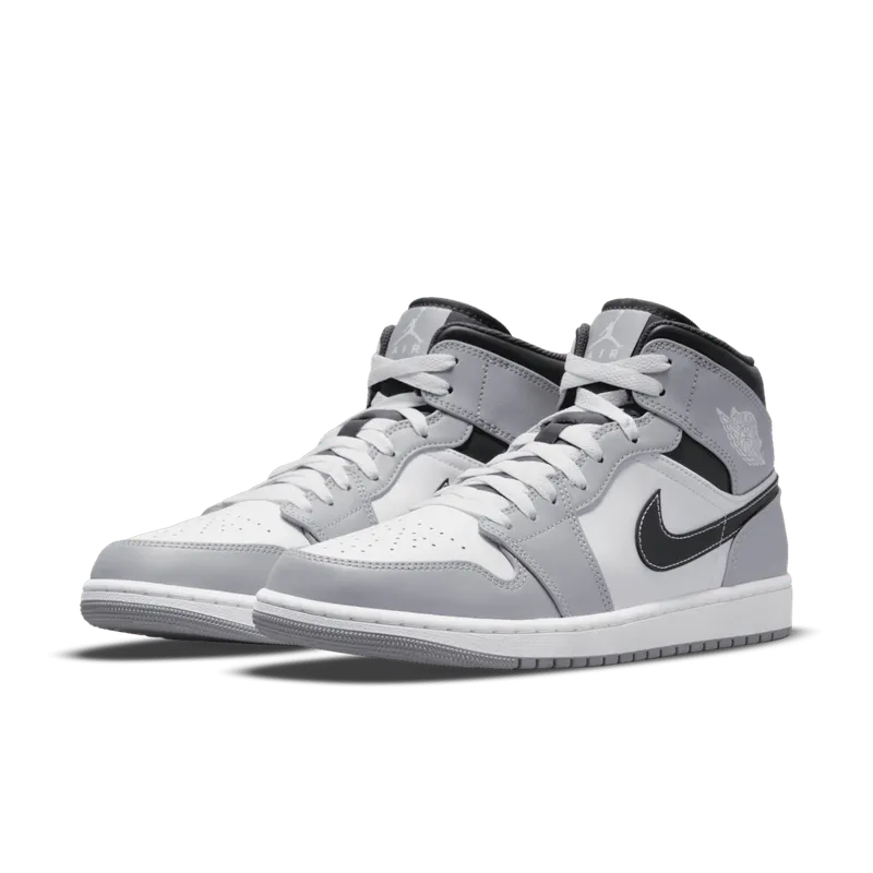 Air Jordan 1 Mid Smoke Grey Black (554724-078)