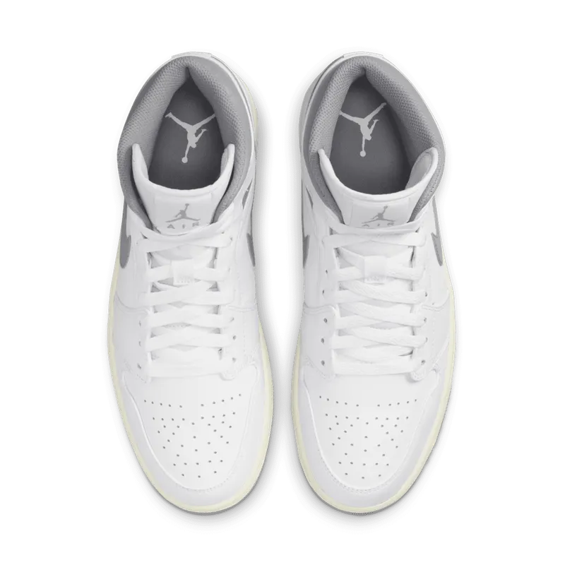 Air Jordan 1 Mid Wit (554724-135)