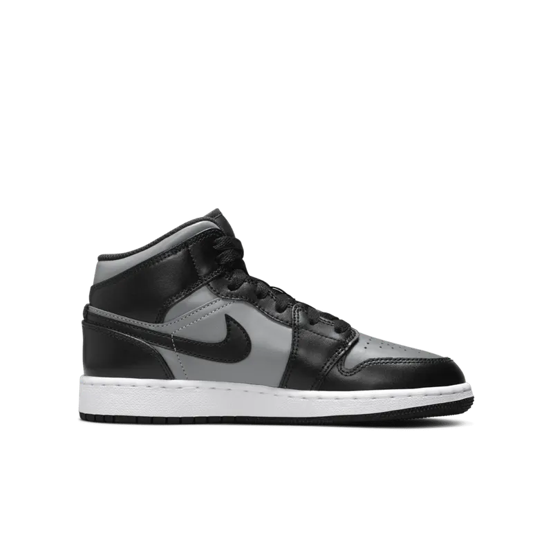 Air Jordan 1 Mid Shadow Red (GS) (554725-096)