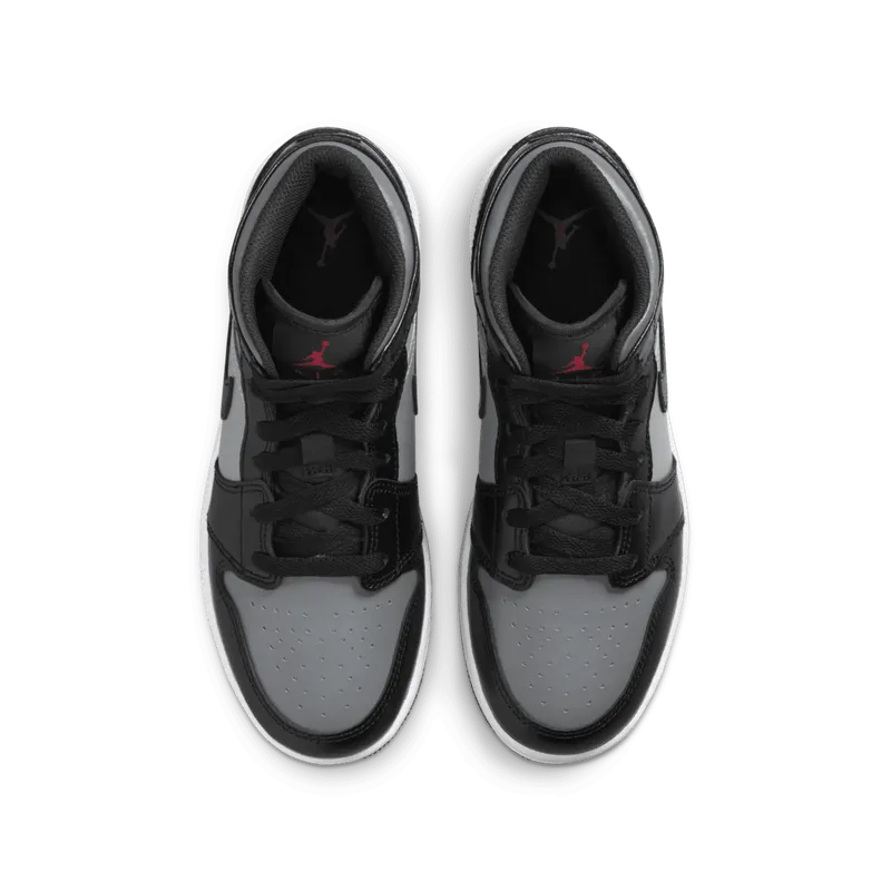 Air Jordan 1 Mid Shadow Red (GS) (554725-096)
