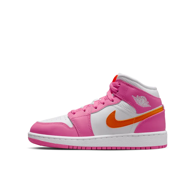Air Jordan 1 Mid Pinksicle Safety Orange (GS) (DX3240-681)