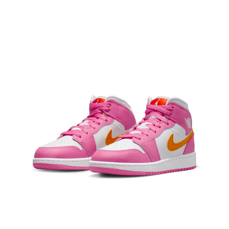 Air Jordan 1 Mid Pinksicle Safety Orange (GS) (DX3240-681)