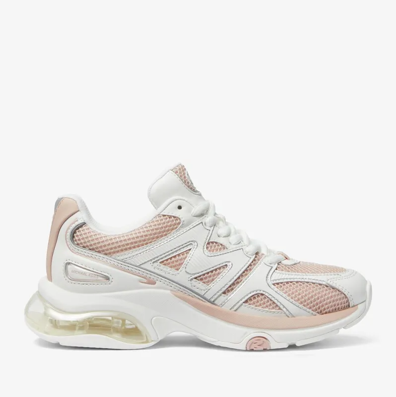 Michael Kors MK Kit Extreme Mesh and Leather Trainer – Pink Multi (43S3KIFS1D-4751)