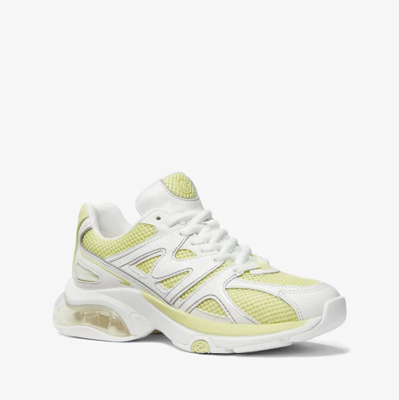 Michael Kors MK Kit Extreme Mesh and Leather Trainer – Yuzu Multi (43S3KIFS1D-9752)