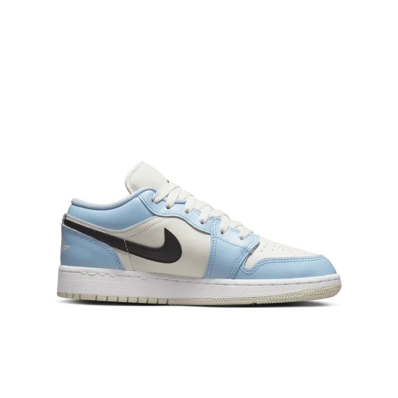 Air Jordan 1 Low ‘White / Ice Blue / Black’ (554723-401)