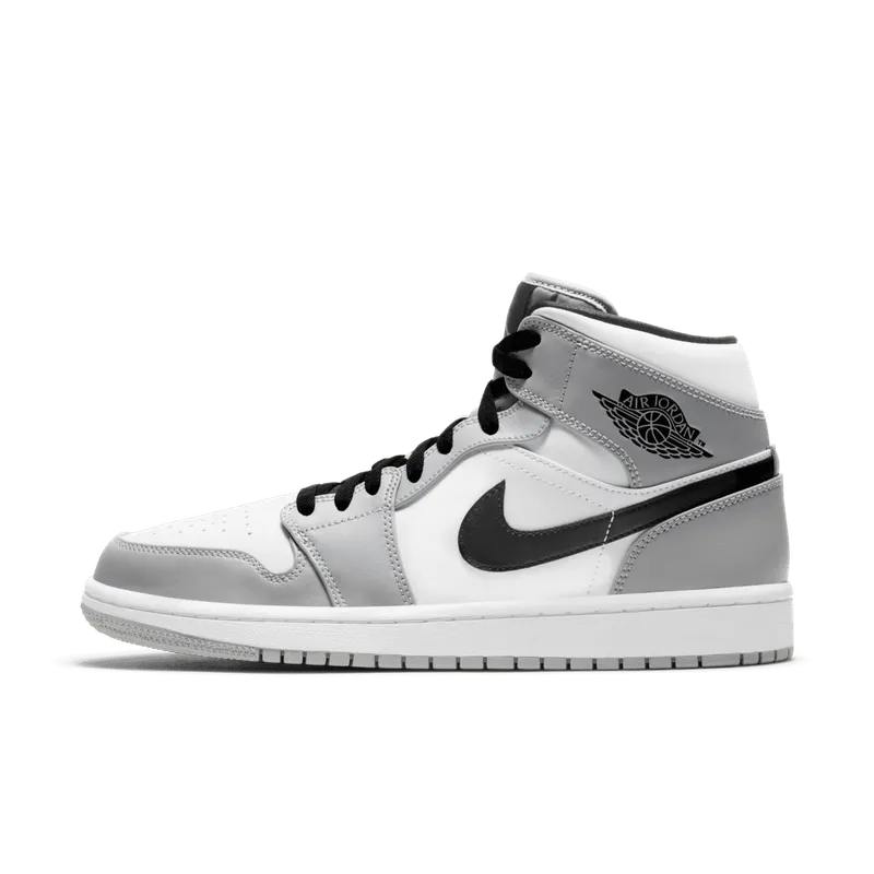 Air Jordan 1 Mid Light Smoke Grey (554724-092)