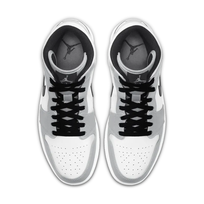 Air Jordan 1 Mid Light Smoke Grey (554724-092)