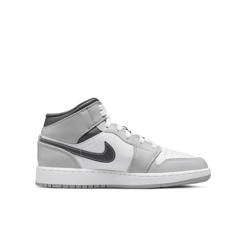 Air Jordan 1 Mid GS Smoke Grey Black (554725-078)