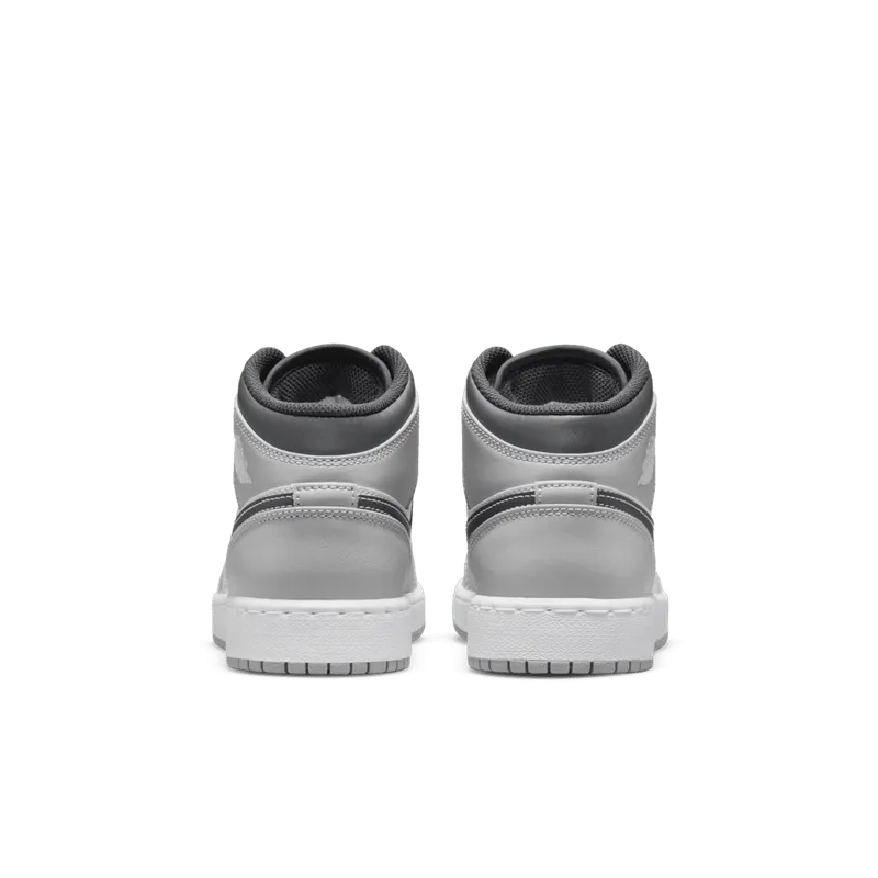 Air Jordan 1 Mid GS Smoke Grey Black (554725-078)