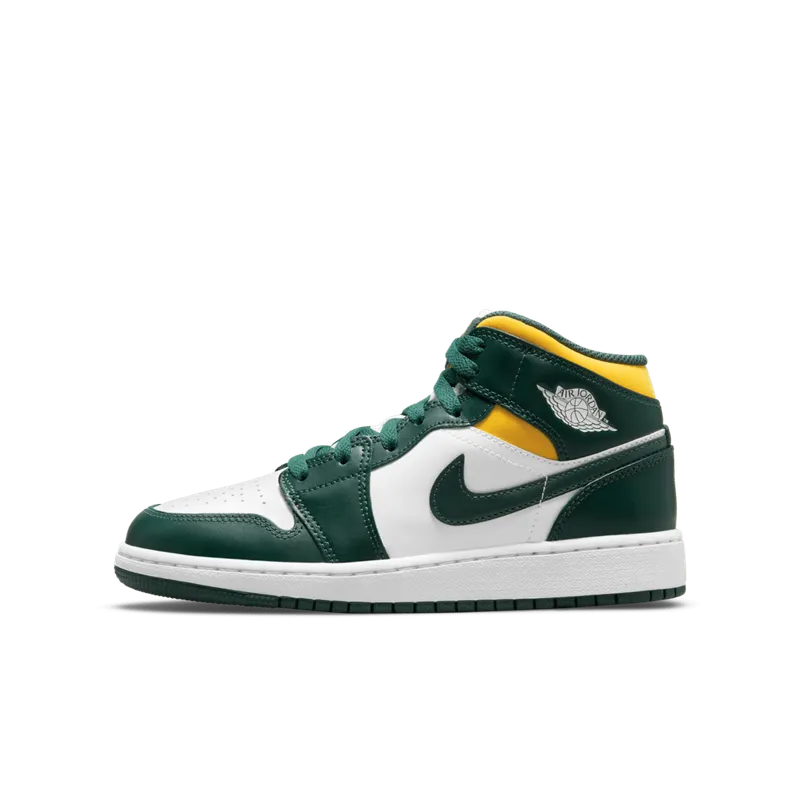 Air Jordan 1 Mid Sonics (GS) 2021) (554725-371)
