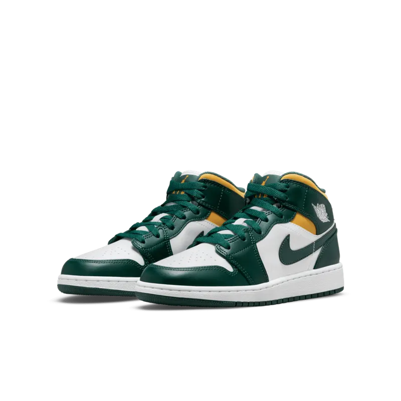 Air Jordan 1 Mid Sonics (GS) 2021) (554725-371)