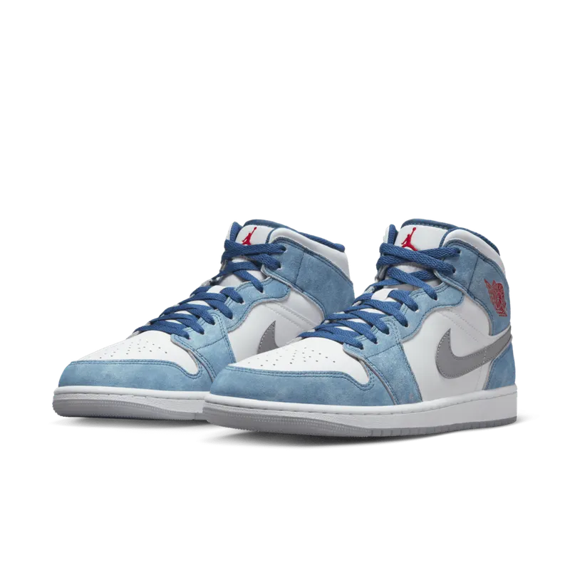 Jordan 1 Mid French Blue Fire Red (DN3706-401)