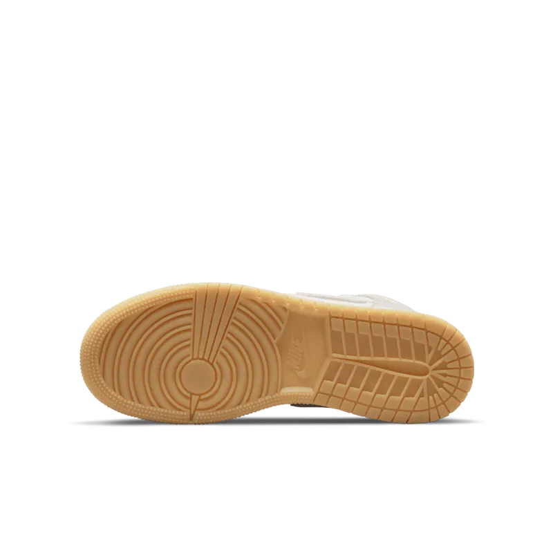 Air Jordan 1 Mid SE Coconut Milk Particle Grey (GS) (DN4346-100)