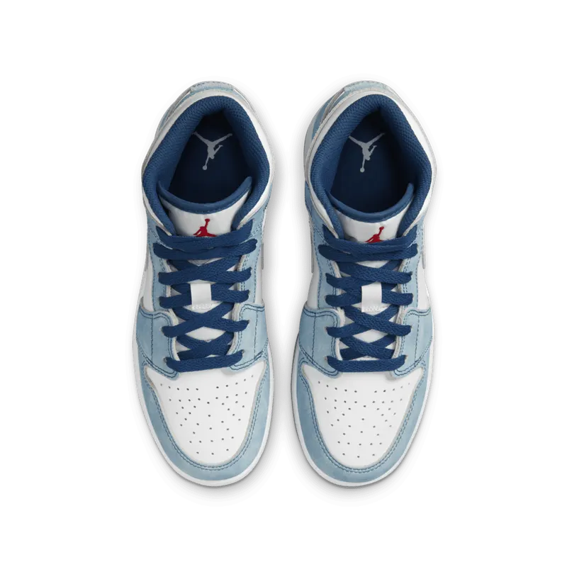 Air Jordan 1 Mid SE GS French Blue Fire Red (DR6235-401)