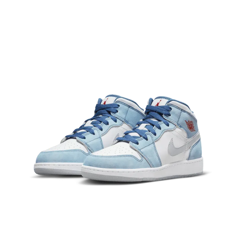 Air Jordan 1 Mid SE GS French Blue Fire Red (DR6235-401)