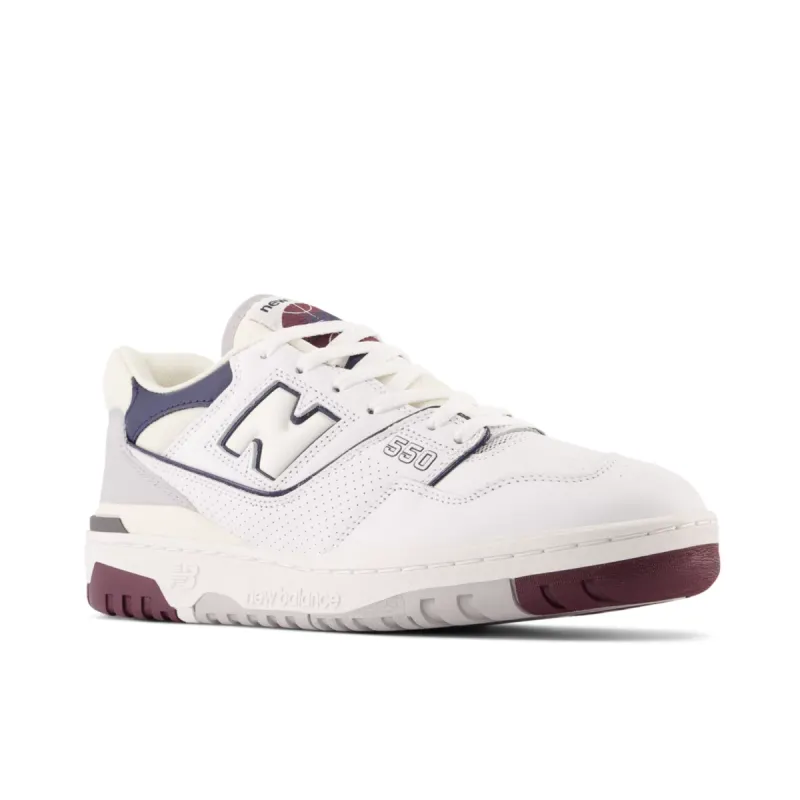 New Balance 550 White ‘Maroon Natural Indigo’ (BB550PWB)