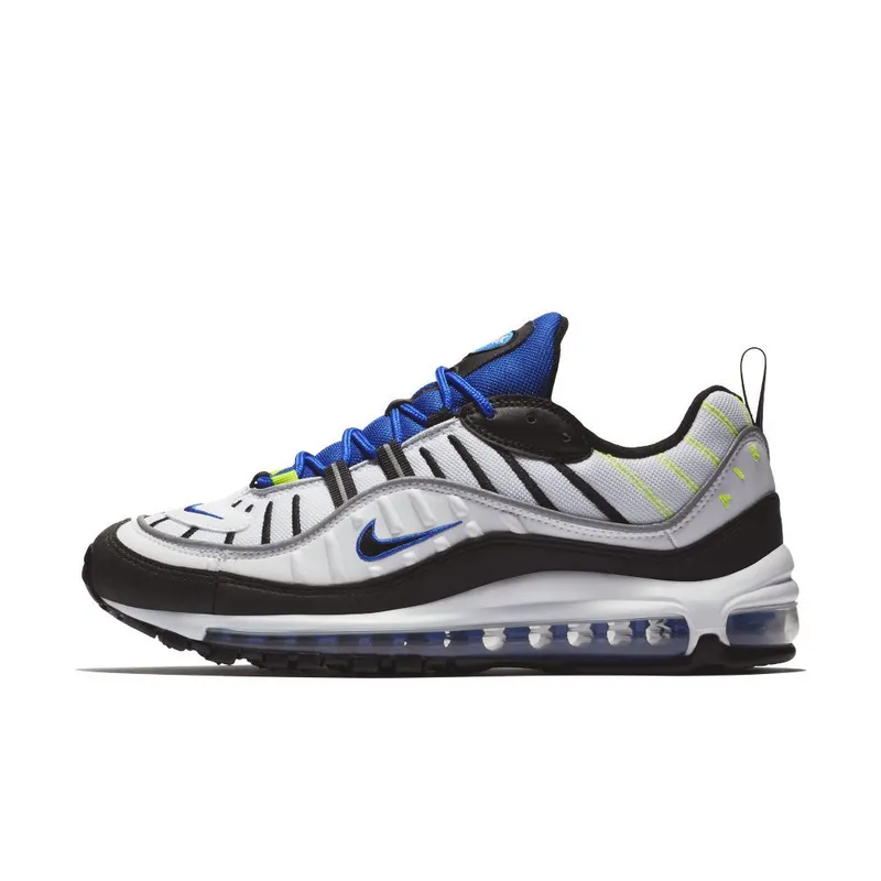 Nike Air Max 98 ‘White & Black & Racer Blue’ (640744-103)