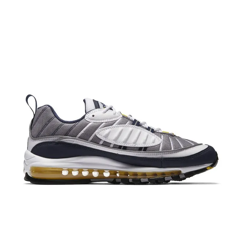 Nike Air Max 98 ‘Tour Yellow & Midnight Navy’ (640744-105)
