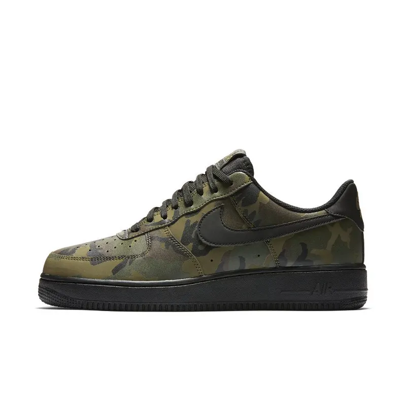 Nike Air Force 1 07 LV8 ‘Medium Olive Camo Reflective’ (718152-203)